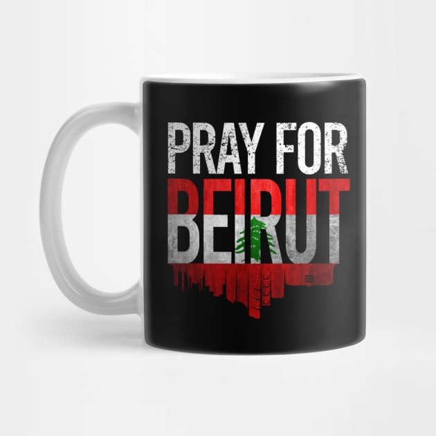 Pray for Beirut Lebanon by KA Creative Design